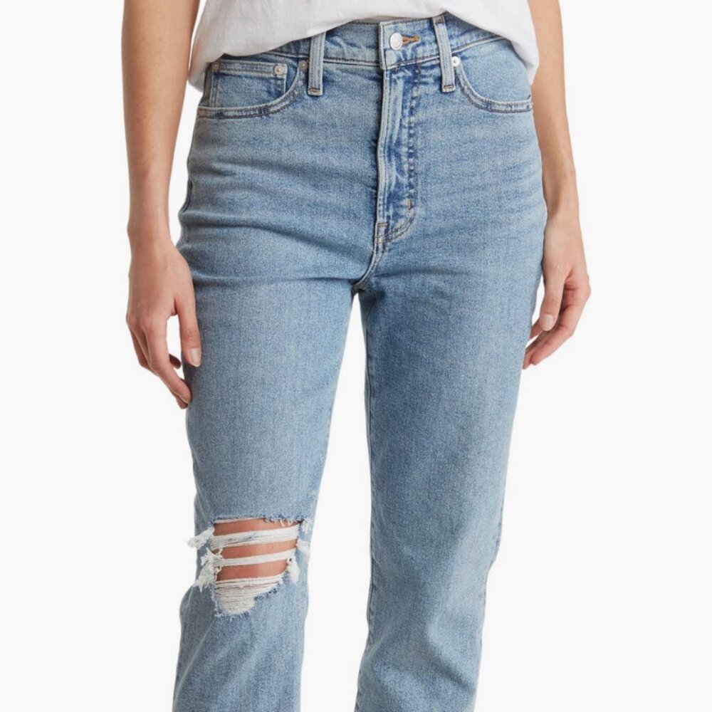 Madewell The Perfect Vintage Jean, Ripped, High Waist, Size 30
